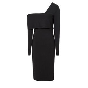 REISS Ella Bodycon Long Sleeve Dress size Small Black